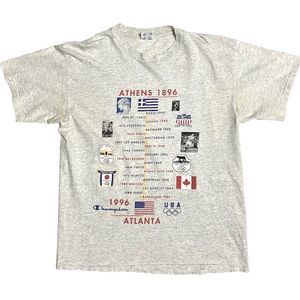 1996 Atlanta USA Olympics Timeline T-Shirt